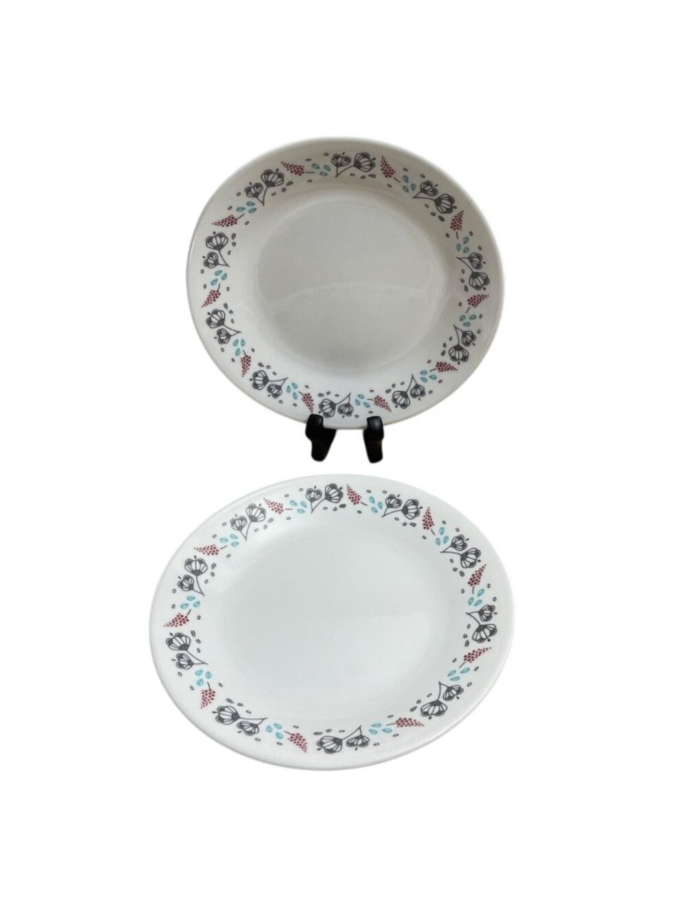 Corelle Nordic Bloom Bread and Butter Appetizer Salad Plates 6.75 inch Set Of 2